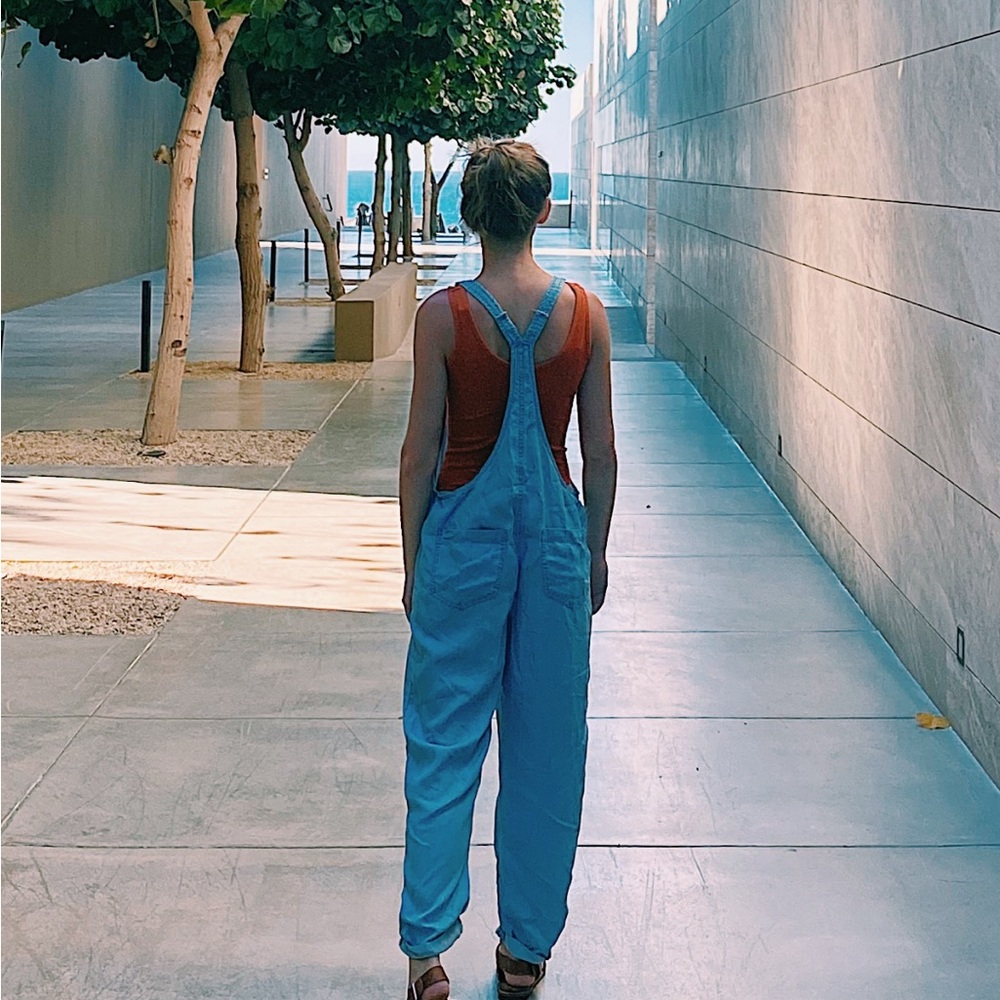 Aerie Lightweight Light Blue Women's Overalls